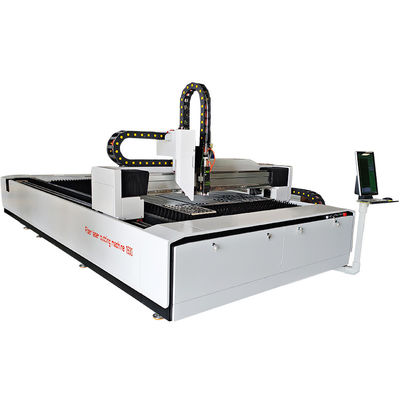 máquina para corte de metales del laser de la fibra de 1500*3000m m, cortador del laser de la velocidad 1530